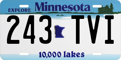 MN license plate 243TVI
