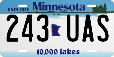 MN license plate 243UAS