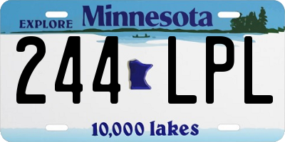 MN license plate 244LPL