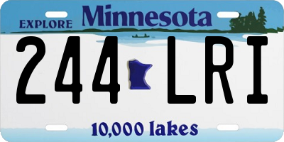 MN license plate 244LRI