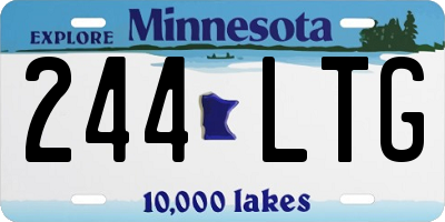 MN license plate 244LTG