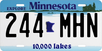 MN license plate 244MHN
