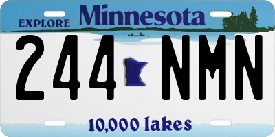 MN license plate 244NMN