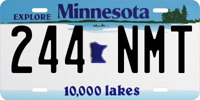 MN license plate 244NMT