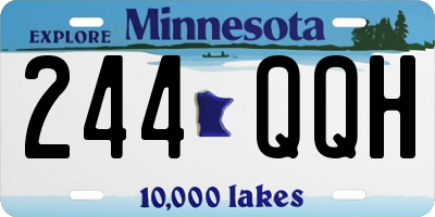 MN license plate 244QQH