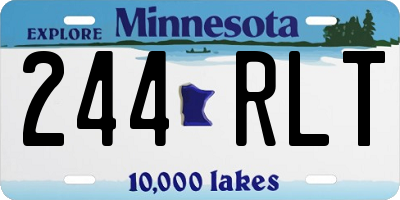 MN license plate 244RLT