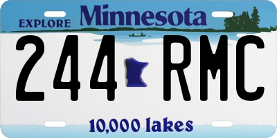 MN license plate 244RMC