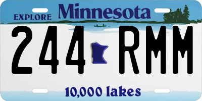 MN license plate 244RMM