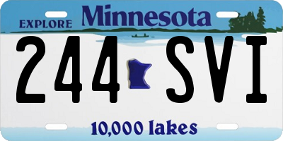 MN license plate 244SVI