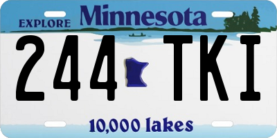 MN license plate 244TKI