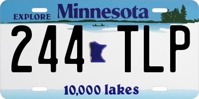 MN license plate 244TLP
