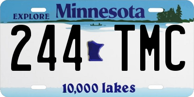 MN license plate 244TMC
