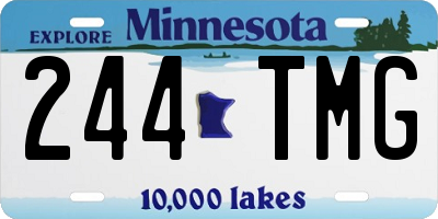 MN license plate 244TMG