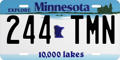 MN license plate 244TMN