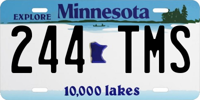 MN license plate 244TMS