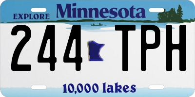 MN license plate 244TPH