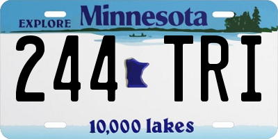 MN license plate 244TRI