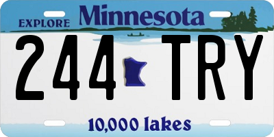 MN license plate 244TRY
