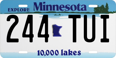 MN license plate 244TUI