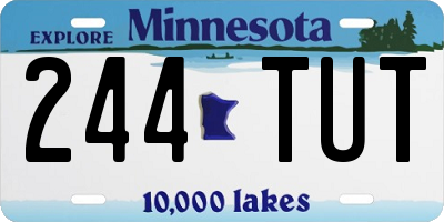 MN license plate 244TUT