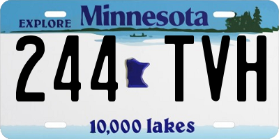 MN license plate 244TVH