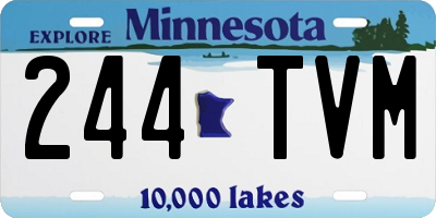 MN license plate 244TVM