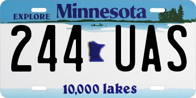 MN license plate 244UAS