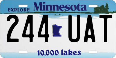 MN license plate 244UAT