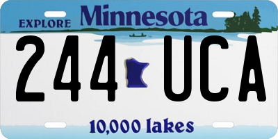 MN license plate 244UCA