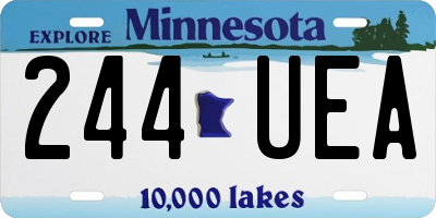 MN license plate 244UEA