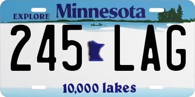 MN license plate 245LAG