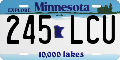 MN license plate 245LCU