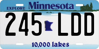 MN license plate 245LDD