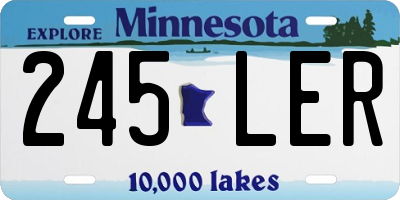 MN license plate 245LER