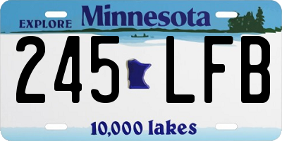 MN license plate 245LFB
