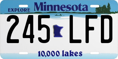 MN license plate 245LFD