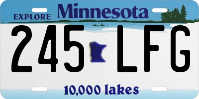 MN license plate 245LFG