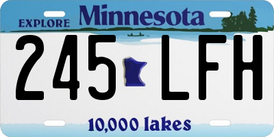 MN license plate 245LFH
