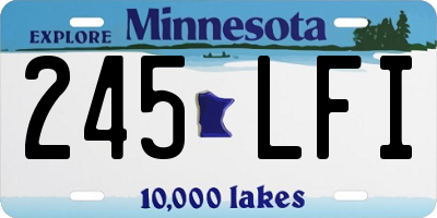 MN license plate 245LFI