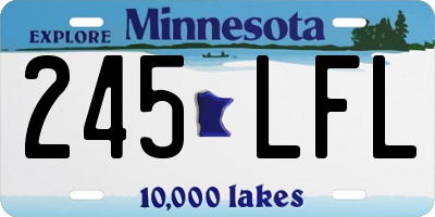 MN license plate 245LFL