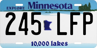 MN license plate 245LFP