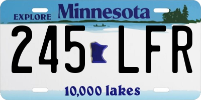 MN license plate 245LFR