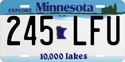 MN license plate 245LFU