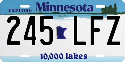 MN license plate 245LFZ