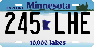 MN license plate 245LHE