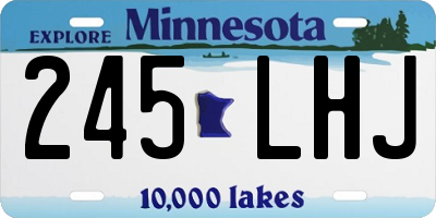 MN license plate 245LHJ