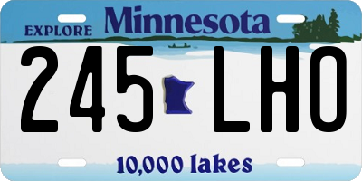 MN license plate 245LHO