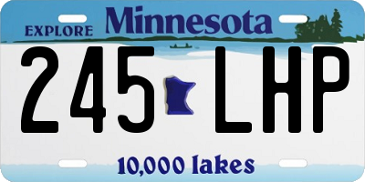 MN license plate 245LHP