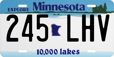 MN license plate 245LHV