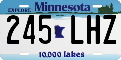 MN license plate 245LHZ